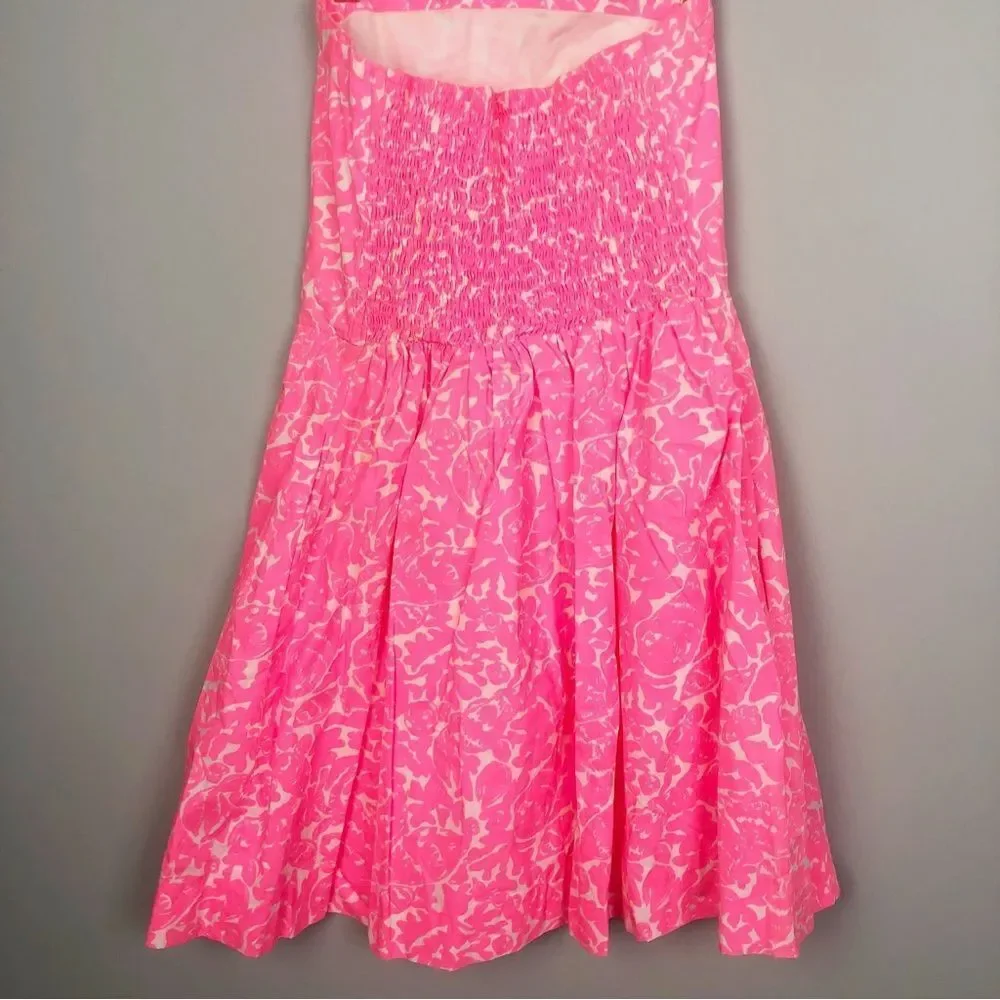 LILLY PULITZER | Chandie Cosmic Pink Strapless Fit & Flare Dress Women’s Size S - Picture 6 of 11